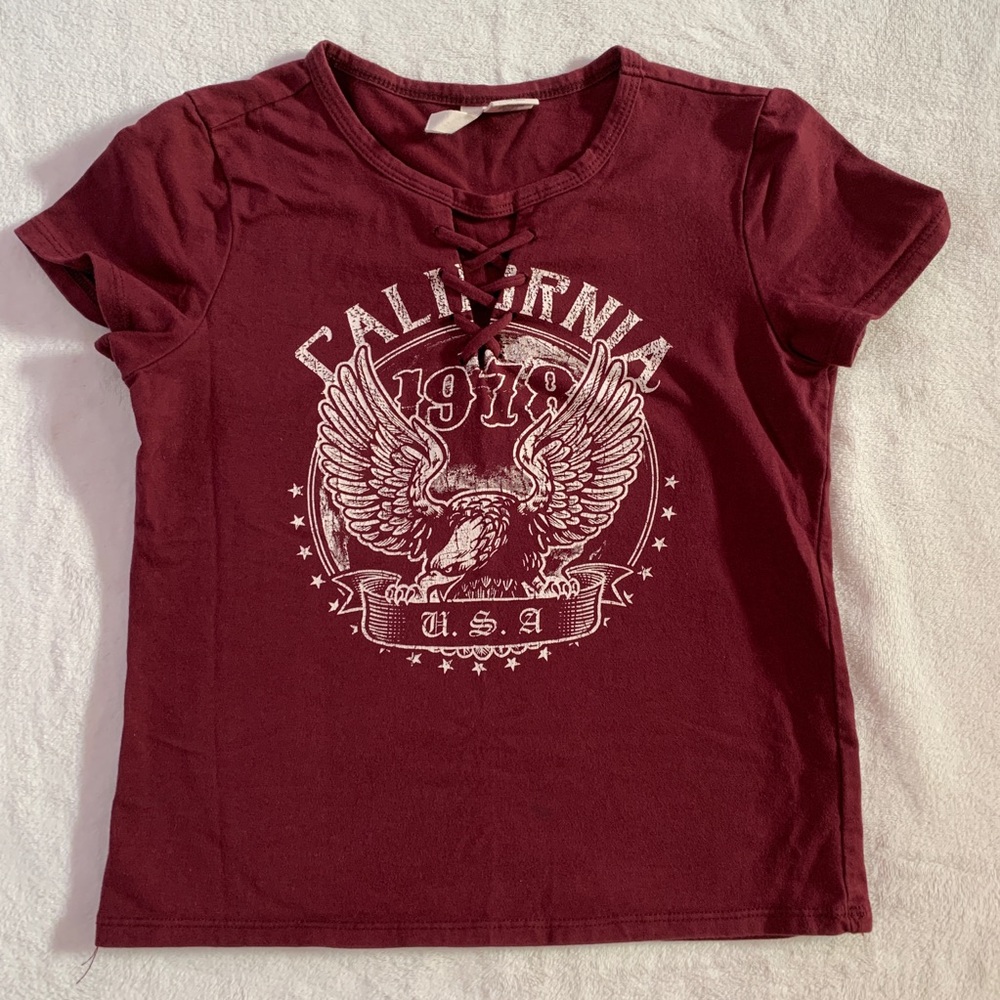 TILLYS SKY AND SPARROW CALIFORNIA 1978 CROP TOP